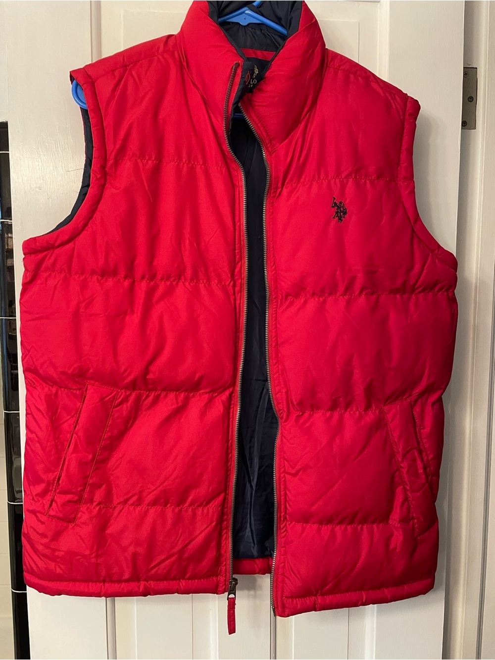 U.S. Polo Assn. Red Puffer Vest Small